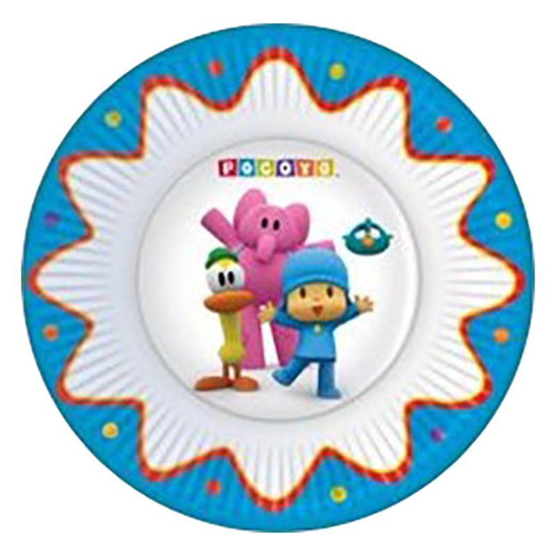 Paper Plates 7" - Pocoyo