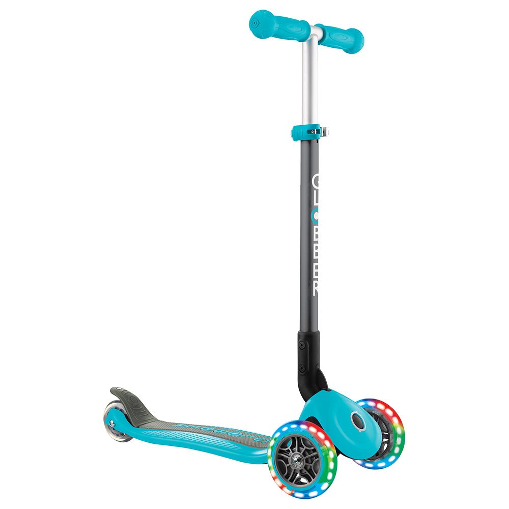 Globber - Primo Foldable Lights Scooter - Teal