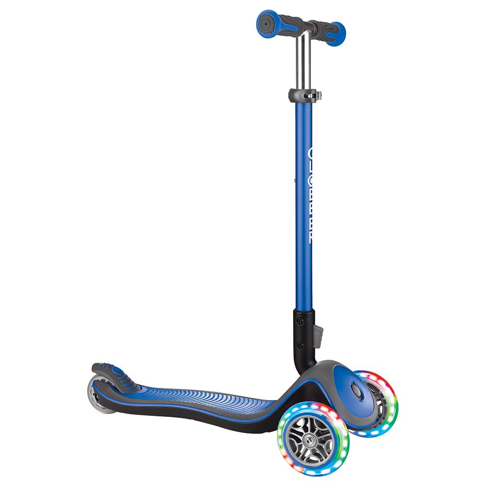 Globber - Elite Deluxe Lights Scooter - Navy Blue