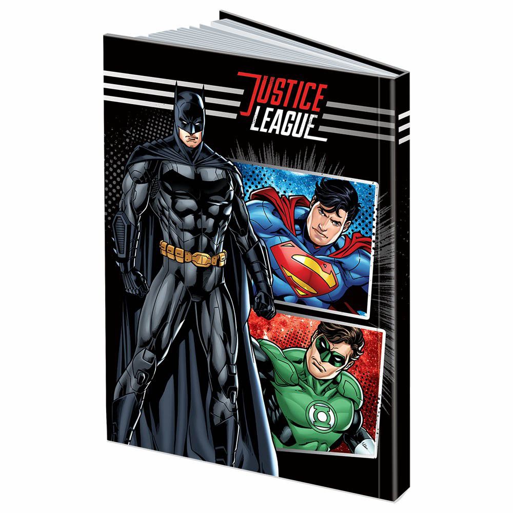 Warner Bros Justice League Arabic A5 Notebook 100 Sheets Black