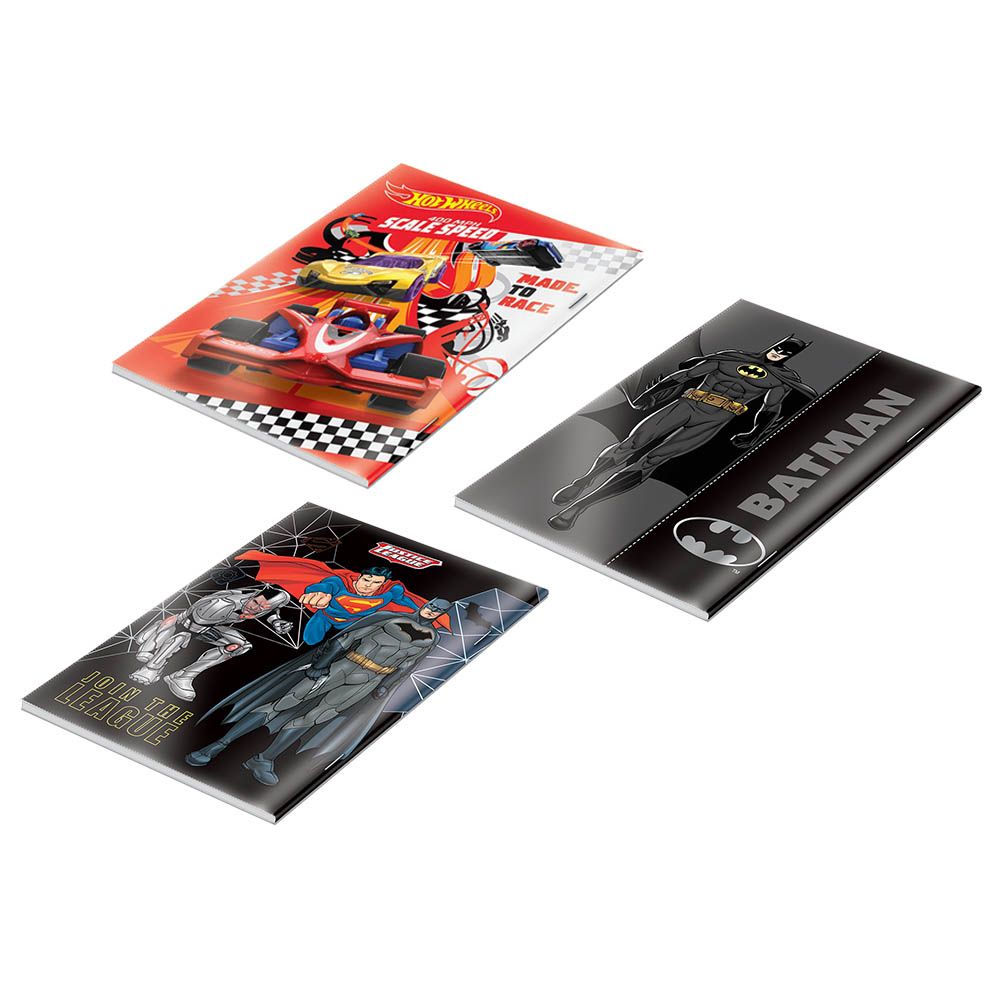 Warner Bros - Hot Wheels 100 Sheets Notebook Pack of 3 