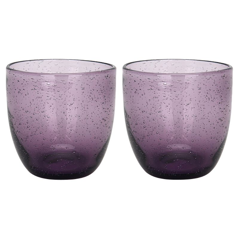 Fissman - Tumbler Glass Set - 2pcs - 380ml - Purple