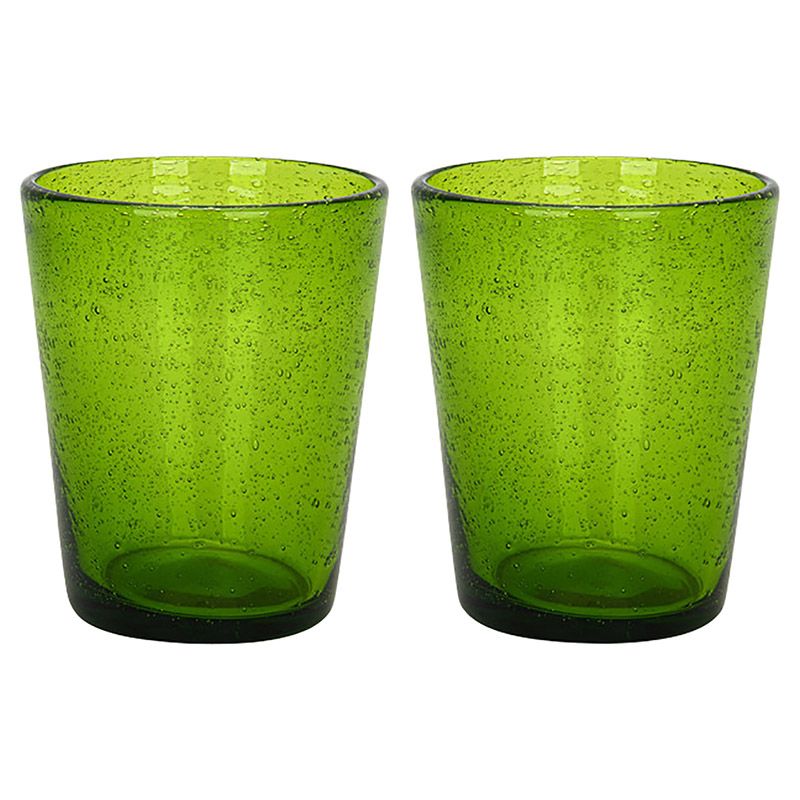 Fissman - Tumbler Glass Set - 2pcs - 330ml - Green