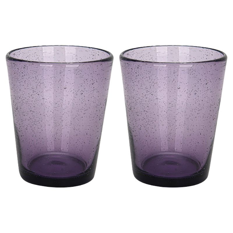 Fissman - Tumbler Glass Set - 2pcs - 330ml - Purple