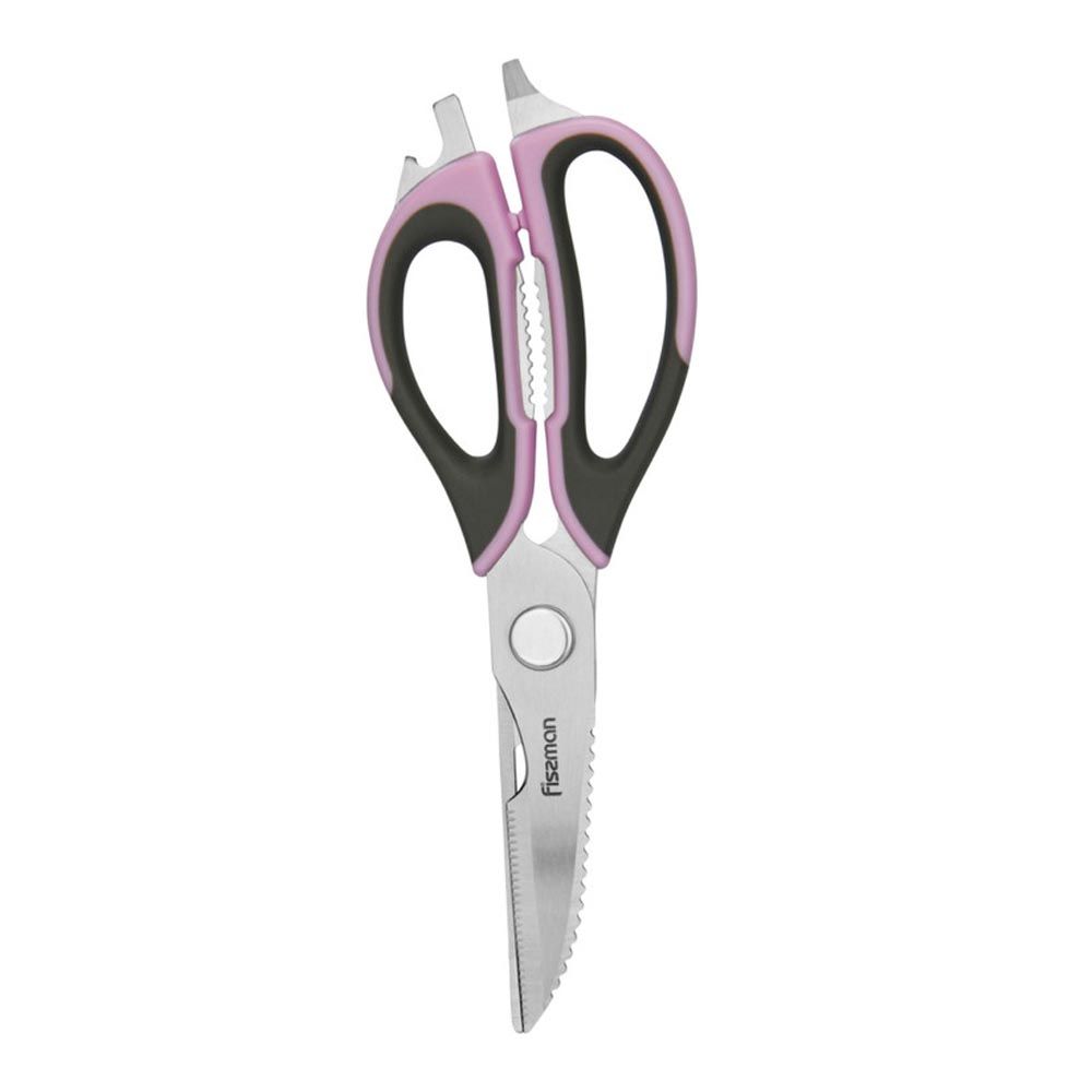 Fissman - Multifunction Kitchen Scissors - 23Cm - Purple/Silver