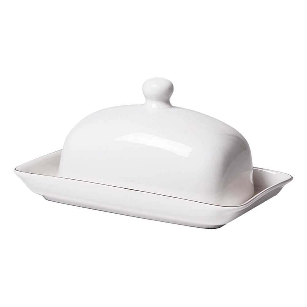 Fissman - Butter Dish Aleks - 17.8X11.5Cm - White