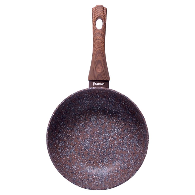 Fissman - Deep Frying Pan w/ Induction Bottom - 24x7.7cm - Chocolate