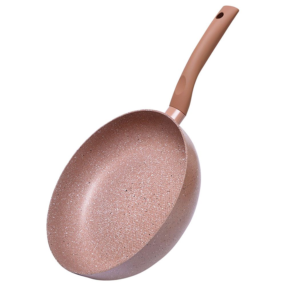 Fissman - Multi Layer Aluminium Deep Frying Pan - 24x6cm - Latte