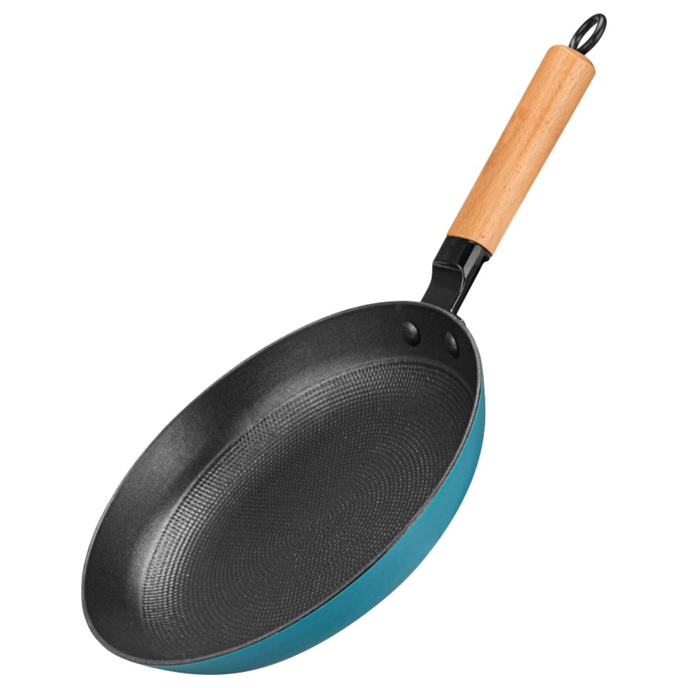 Fissman - Frying Pan 24x4.5cm w/ Wooden Handle - Seagreen