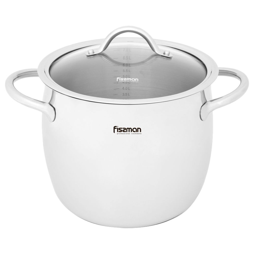 Fissman - Stockpot Vivien w/ Glass Lid - 22x18.7cm - 7.7L