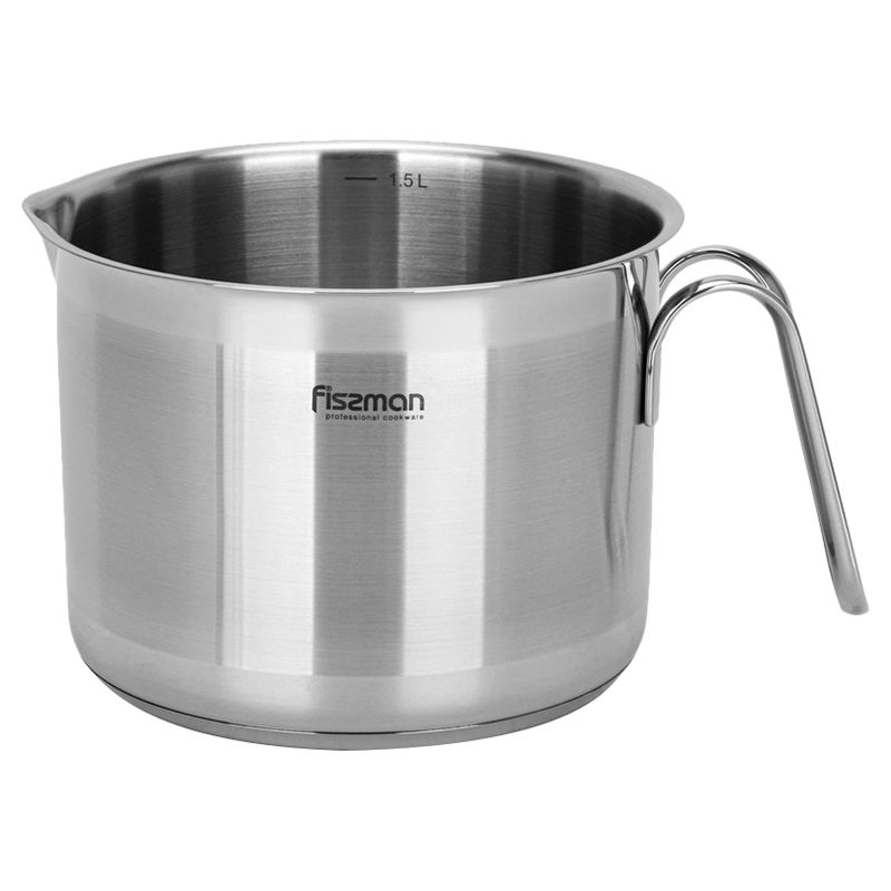 Fissman - Stainless Steel Milk Pot - 1.5L - Silver