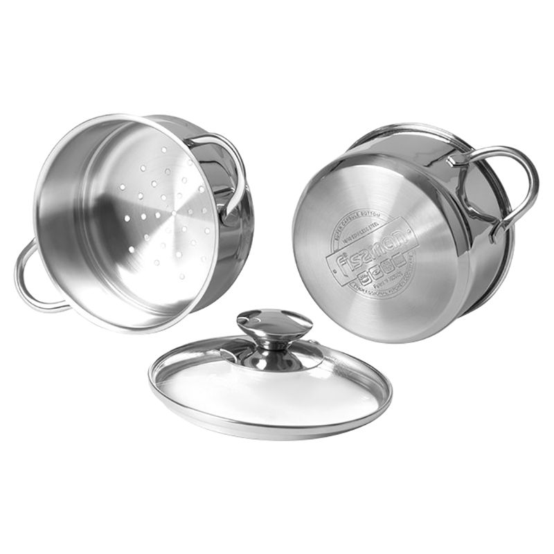 Fissman - Stainless Steel Mini Cooking Pot Bambi w/ Glass Lid