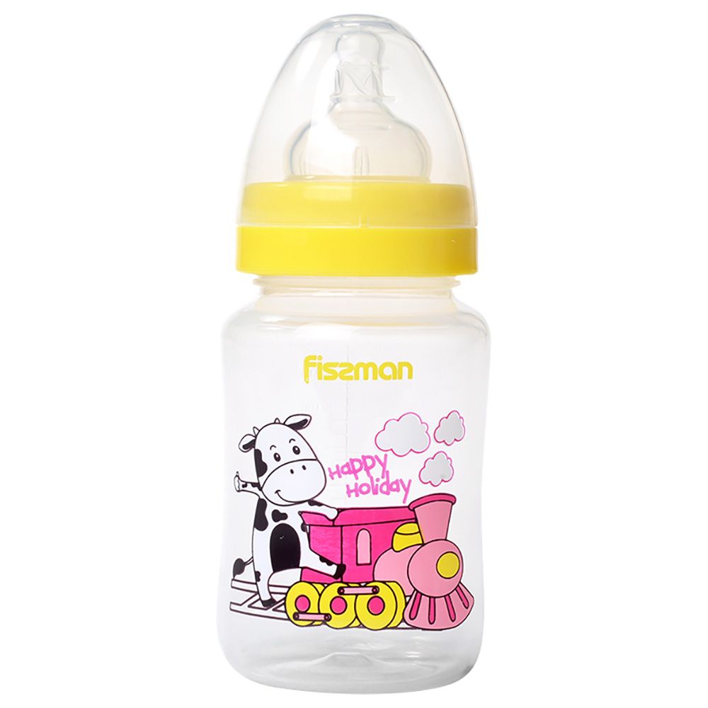 Fissman - Feeding Bottle w/ Wide Neck - 240ml - Yellow