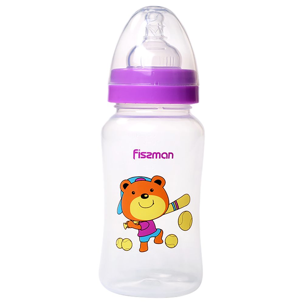 Fissman - Feeding Bottle w/ Wide Neck - 300ml - Purple