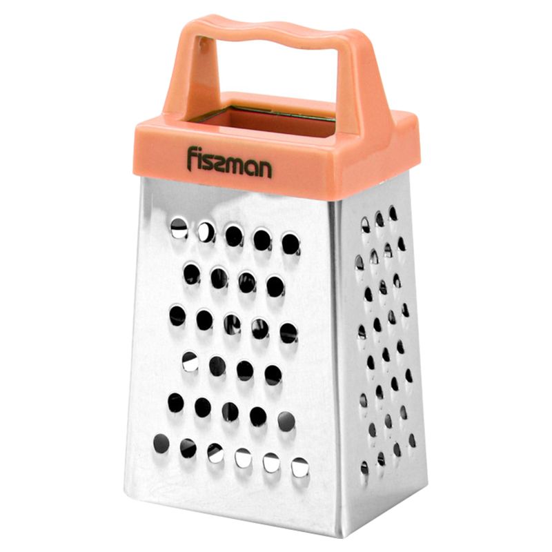 Fissman - 3-Sided Mini Grater - 3-Inch - Orange