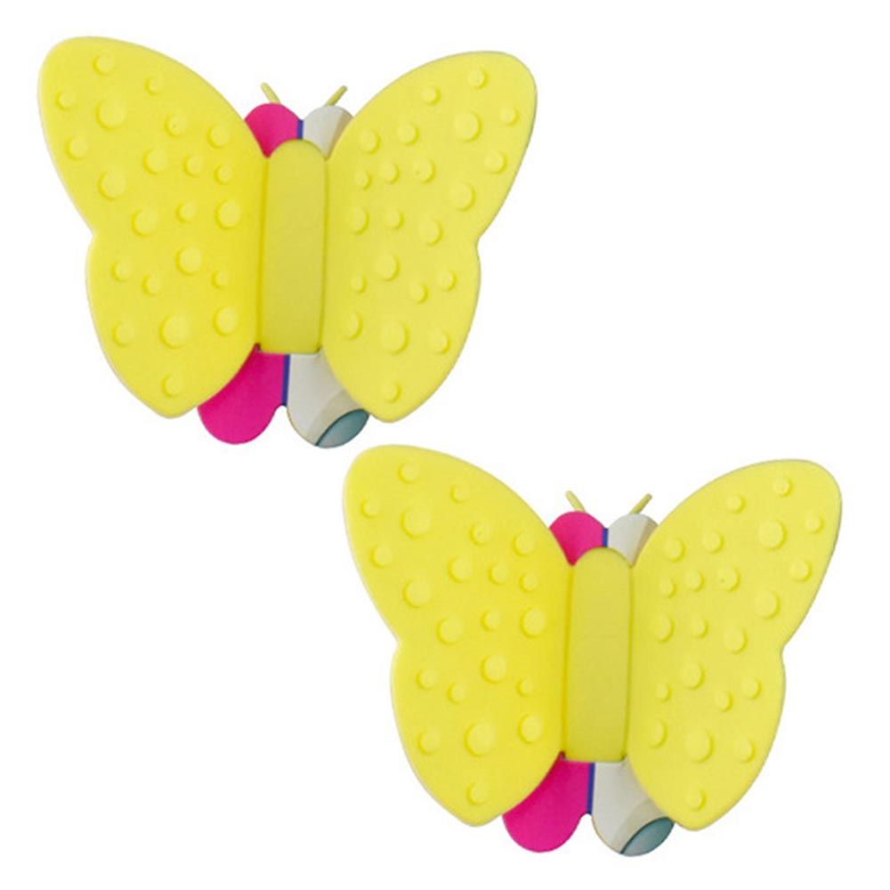 Fissman - Butterfly Pot Holder Magnet Set - Pack of 2 - Yellow