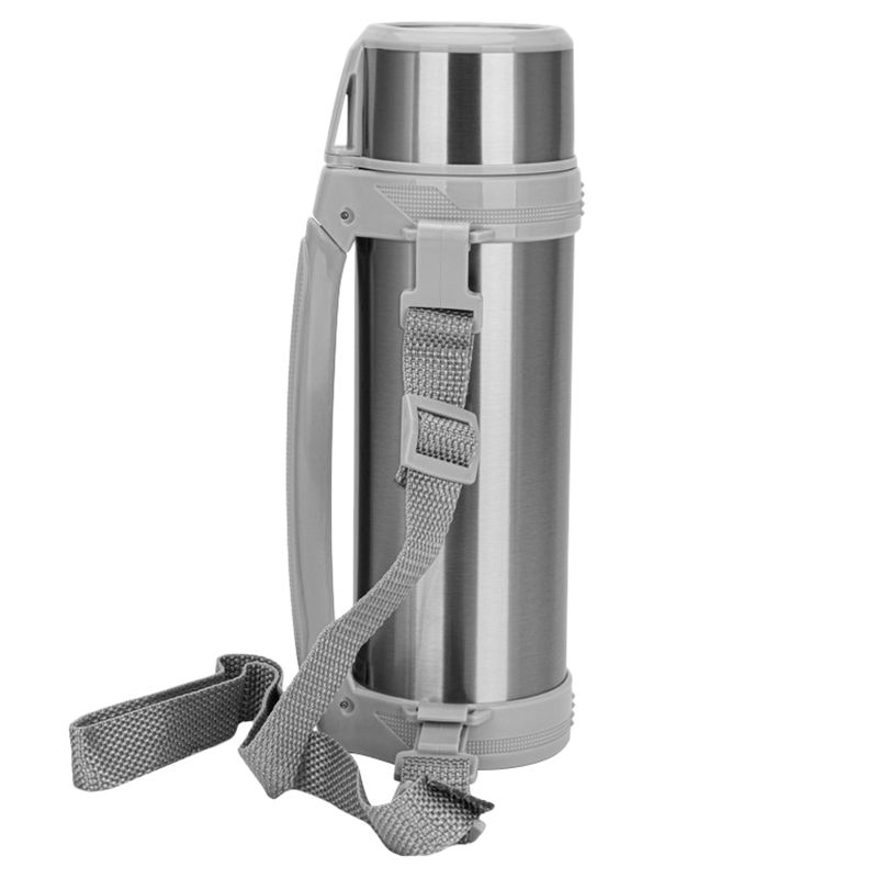 Fissman - Double Wall Vacuum Stainless Steel Bottle - 1000ml - Grey