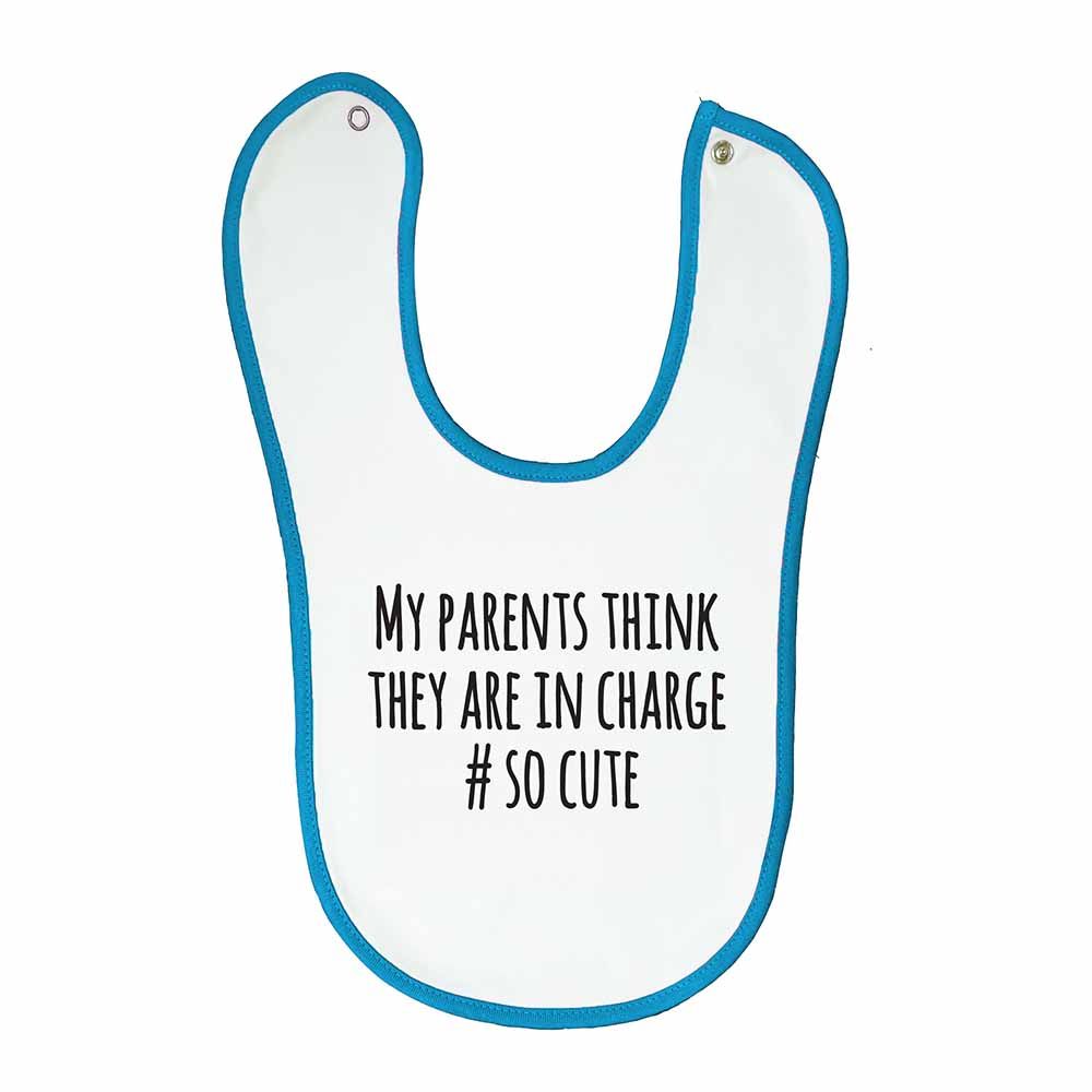 Fay Lawson - Boys Bib With Message White