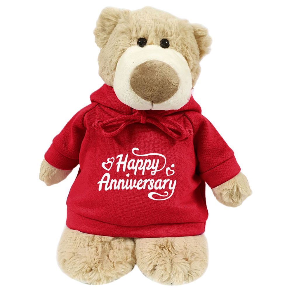 Fay Lawson - Supersoft, Cuddly Mascot Bear - Happy Anniversary