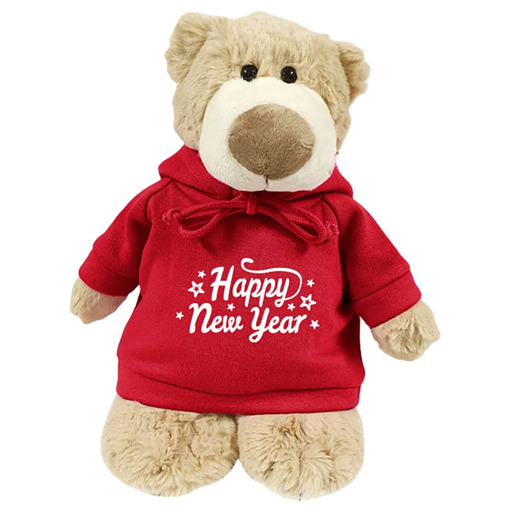 Fay Lawson - Supersoft, Cuddly Mascot Bear - Happy New Year