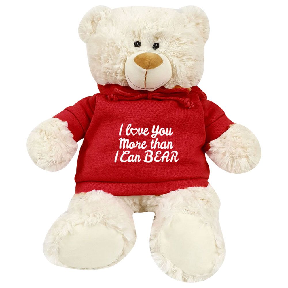 Fay Lawson - Supersoft, Cuddly Teddy Bear W/ Trendy Red Hoodie