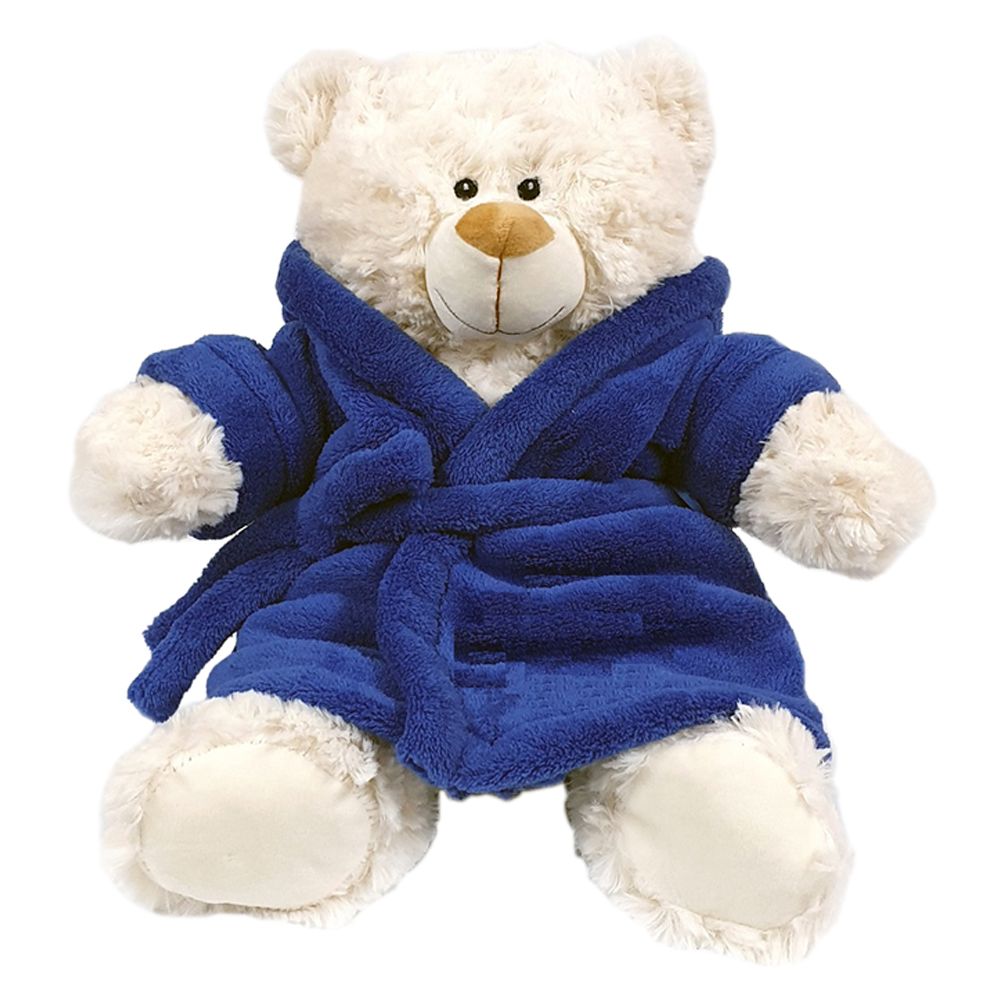 Fay Lawson - Teddy Bear With Blue Bathrobe 38cm