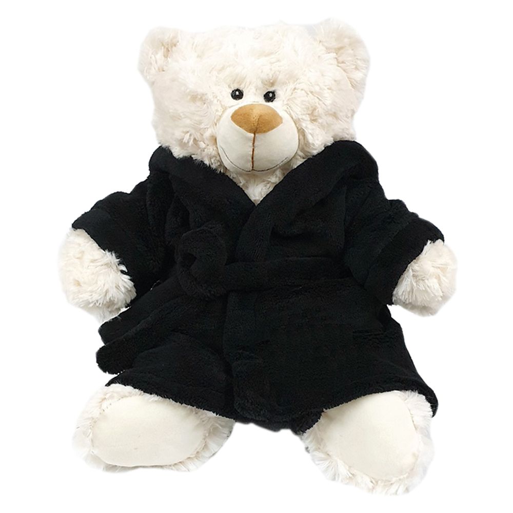 Fay Lawson - Teddy Bear With Black Bathrobe 38cm