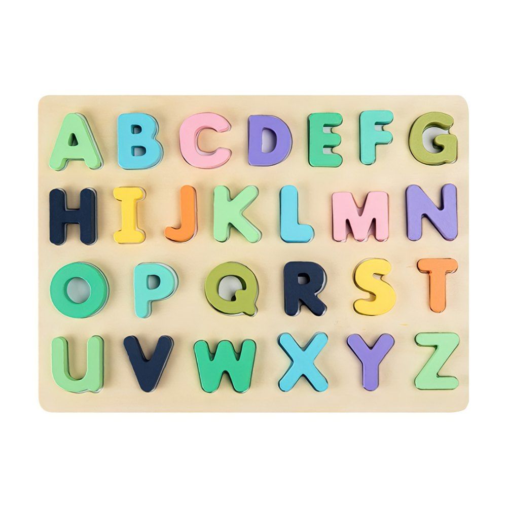 Factory Price -Natalie Multicolor Wooden Alphabet Montessori 