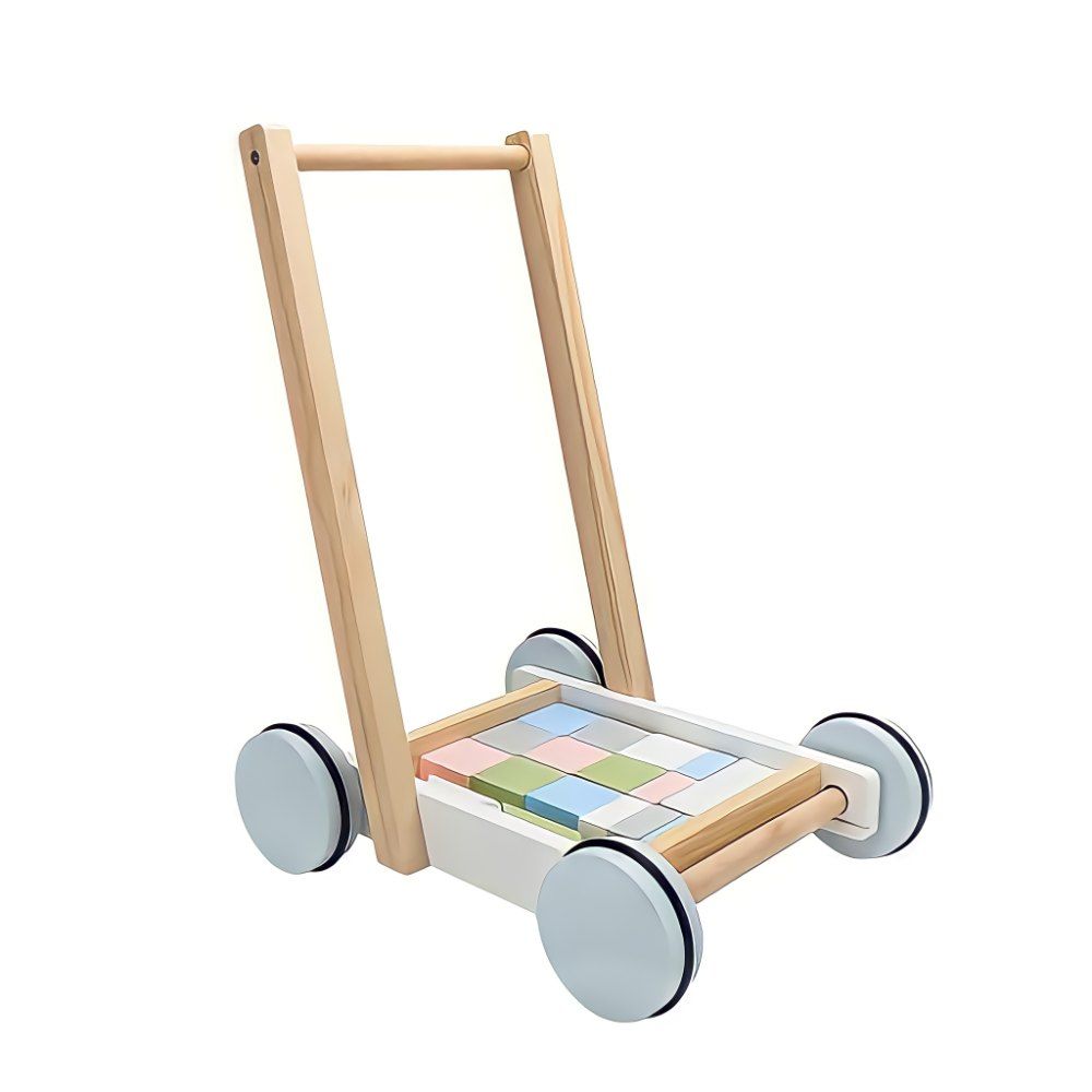 Factory Price -Aiden Building Blocks Small Cart & Baby Walker