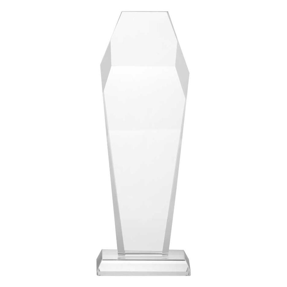 Byft - Hexagon Shaped Crystal Award - Clear