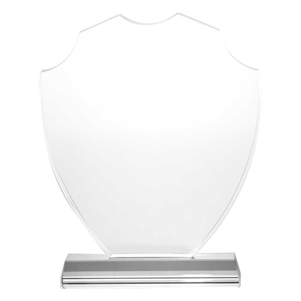 Byft - Victorian Shield Crystal Award - Clear