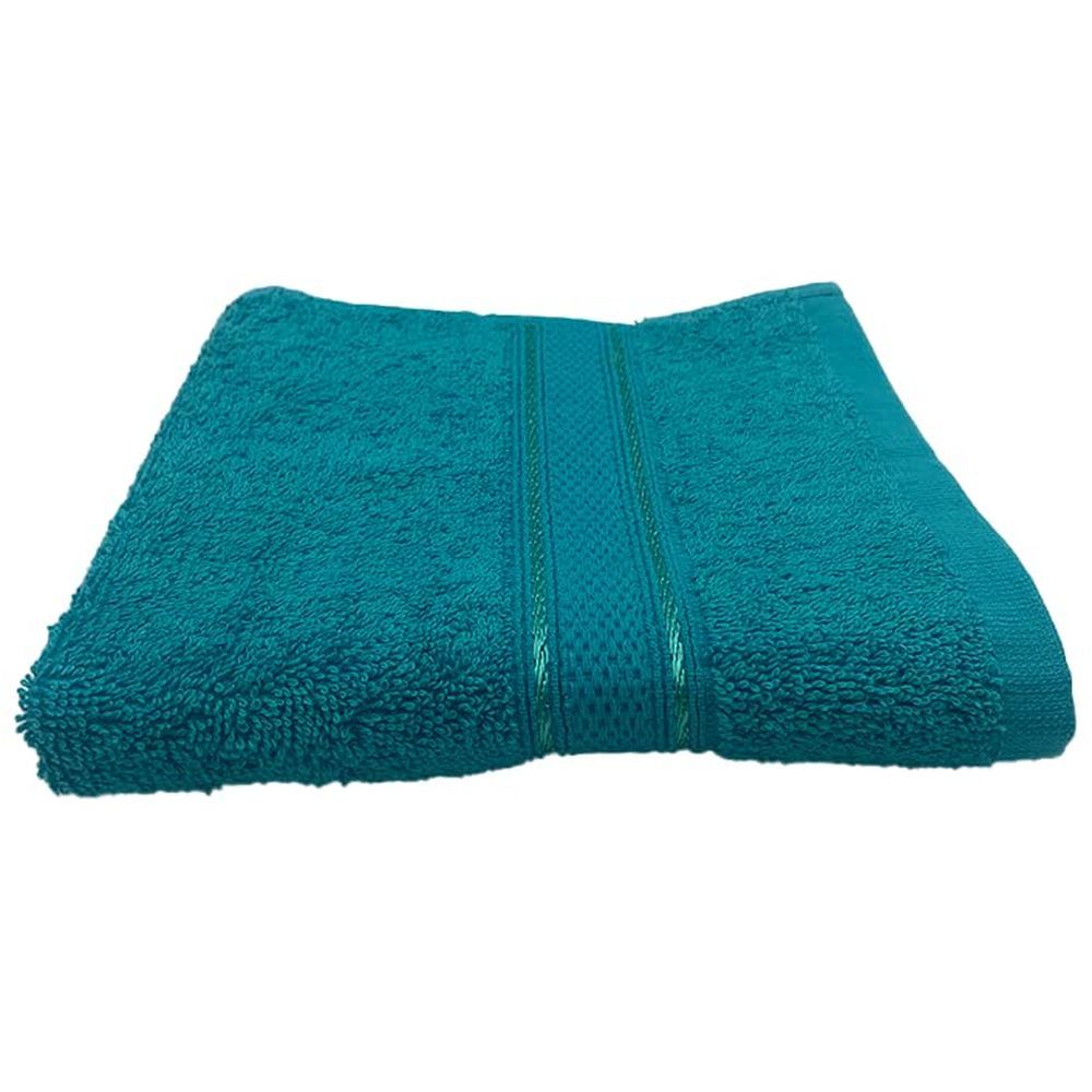 Byft - 100% Cotton Daffodil Hand Towel - 60X110Cm - Turquoise Blue