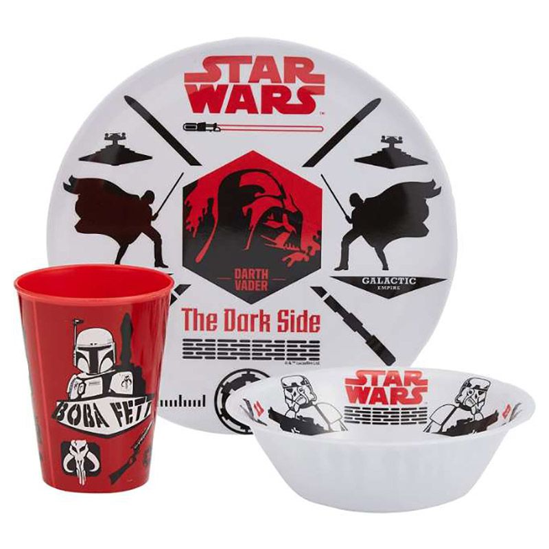 Disney - 3Pcs Melamine Set W/O Rim Star Wars Empire Icons