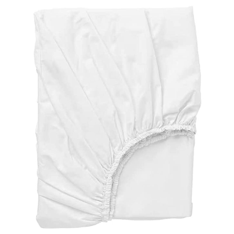 BYFT - Tulip Single Fitted Sheet 90 x 210 + 30 cm - White 