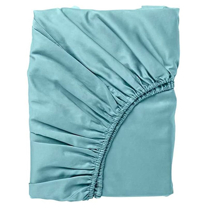 BYFT - Tulip Single Fitted Sheet 90 x 210 + 30 cm - Sea Green 