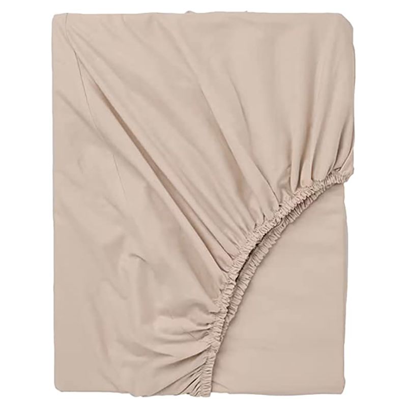 BYFT - Tulip Single Fitted Sheet 90 x 210 + 30 cm - Beige 