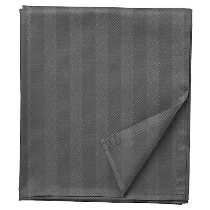 BYFT - Tulip King Satin Stripe Flat Sheet 260 x 280 cm - Charcoal 