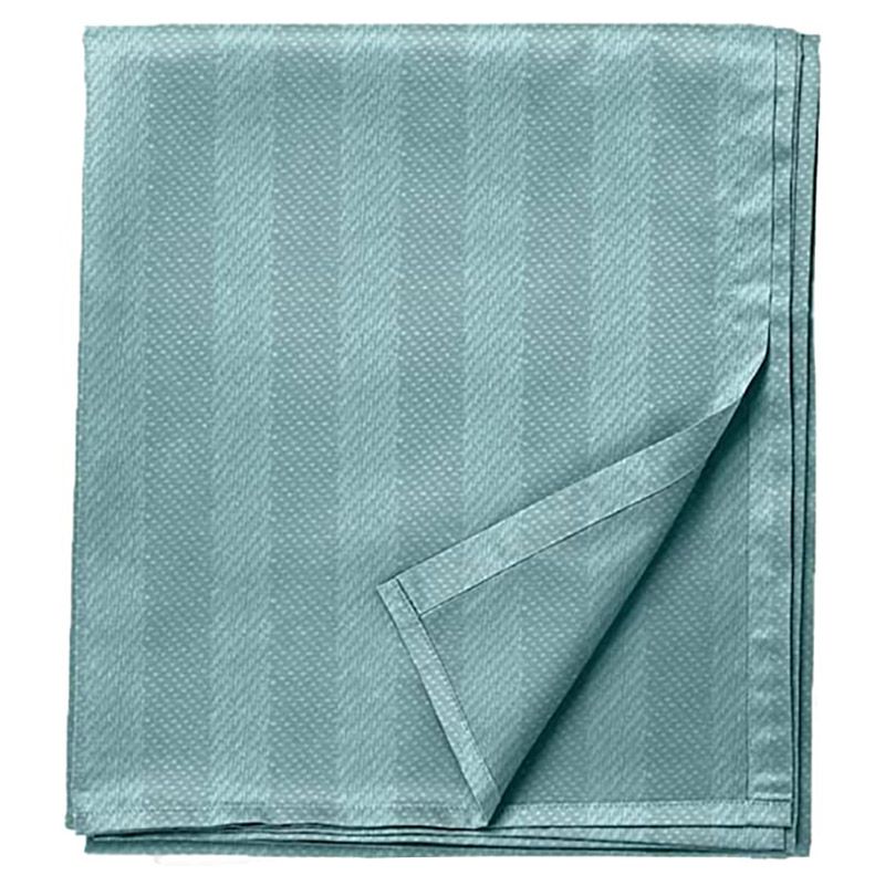 BYFT - Tulip Single Satin Stripe Flat Sheet 160 x 280 cm - Sea Green 