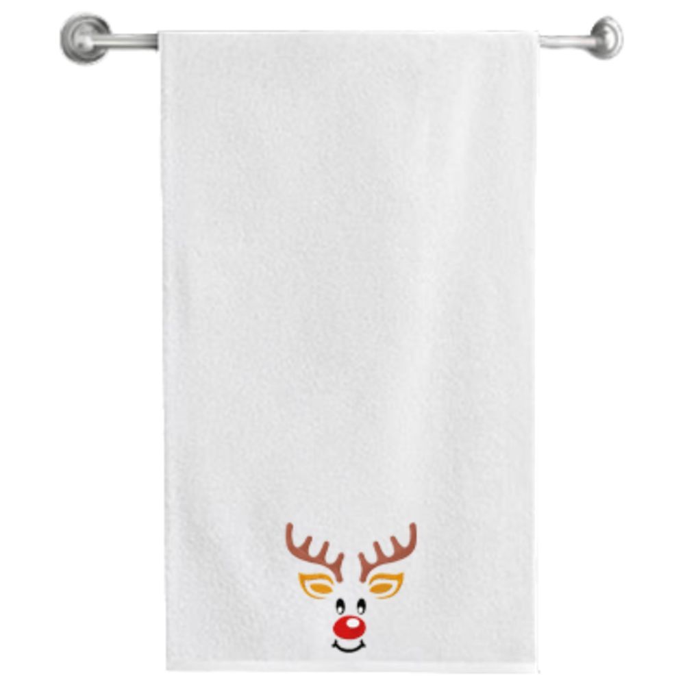 Byft - Iris Embroidered Bath Towel - Reindeer