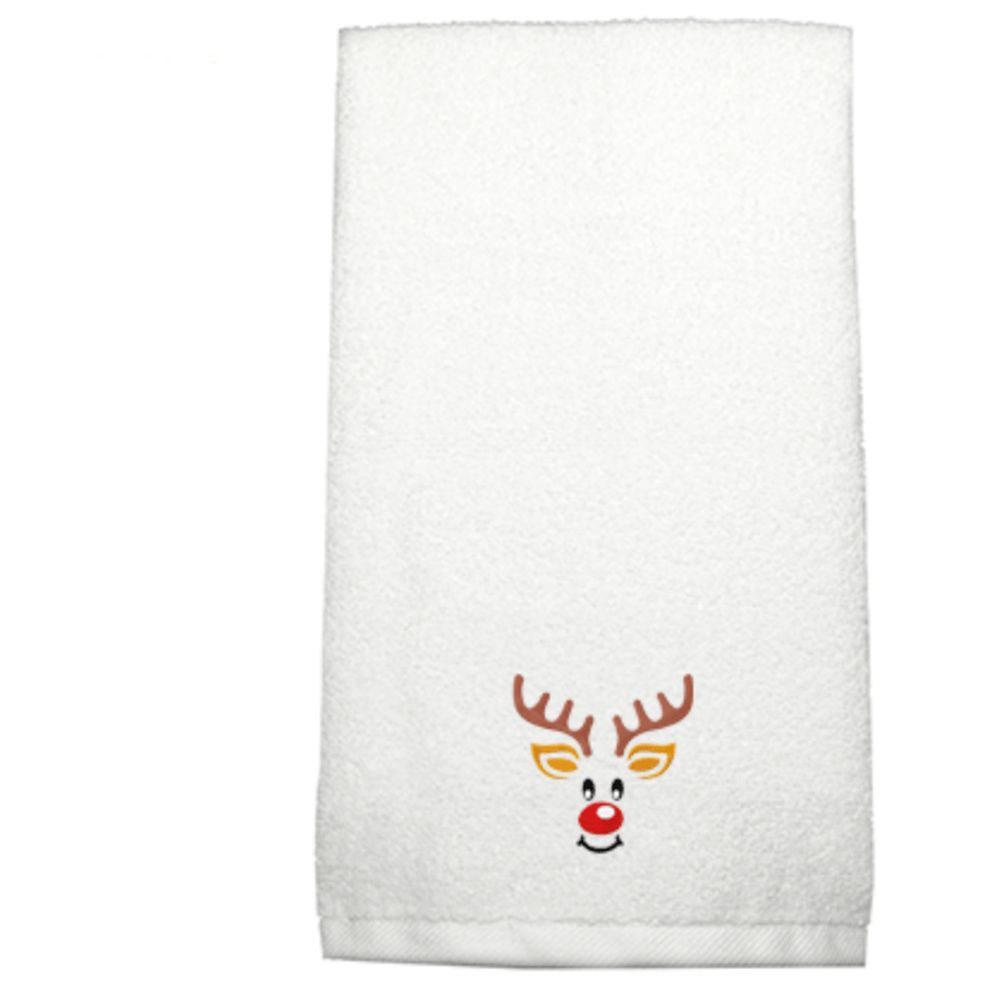 Byft - Iris Embroidered Hand Towel - Reindeer