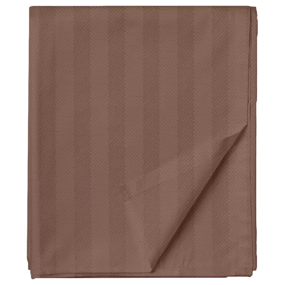 Byft - Single Flat Sheet & Pillow Case - Dark Brown - 2pcs