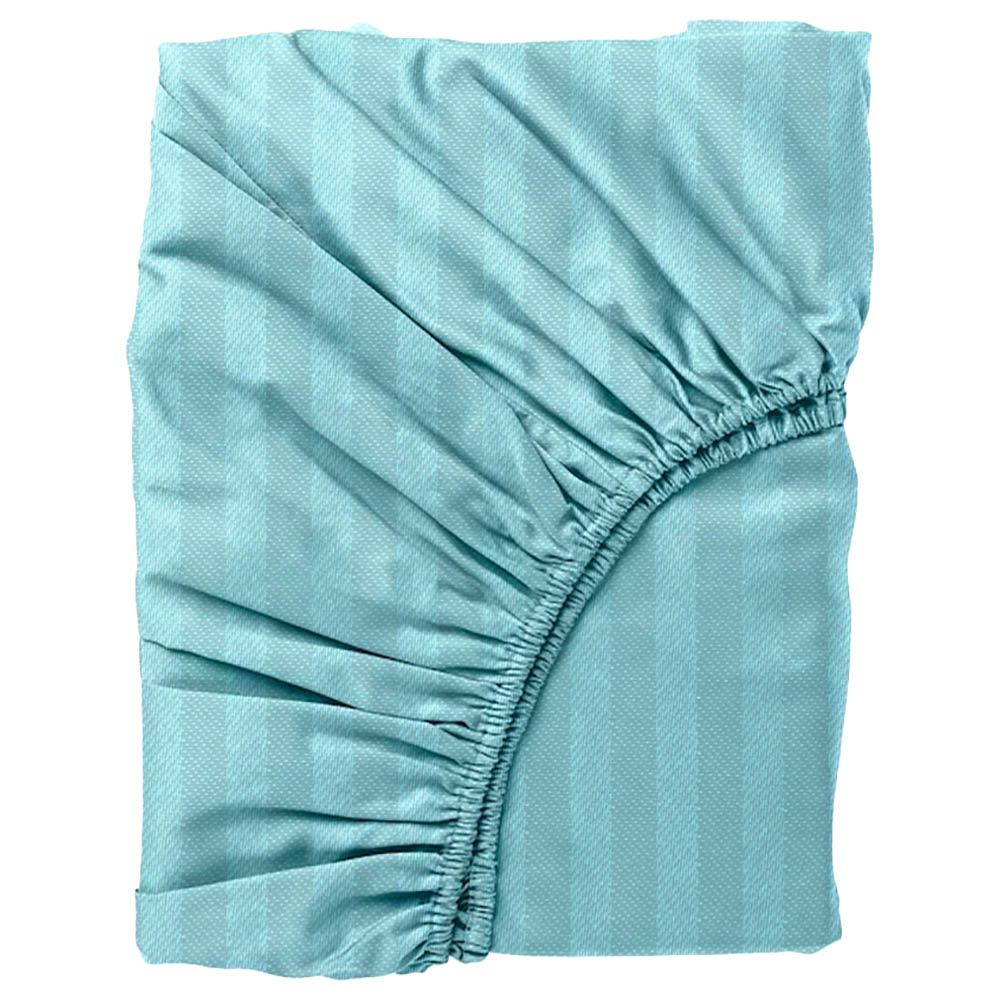 Byft - Single Fitted Sheet, Duvet Cover & Pillow Case - Sea Green - 4pcs