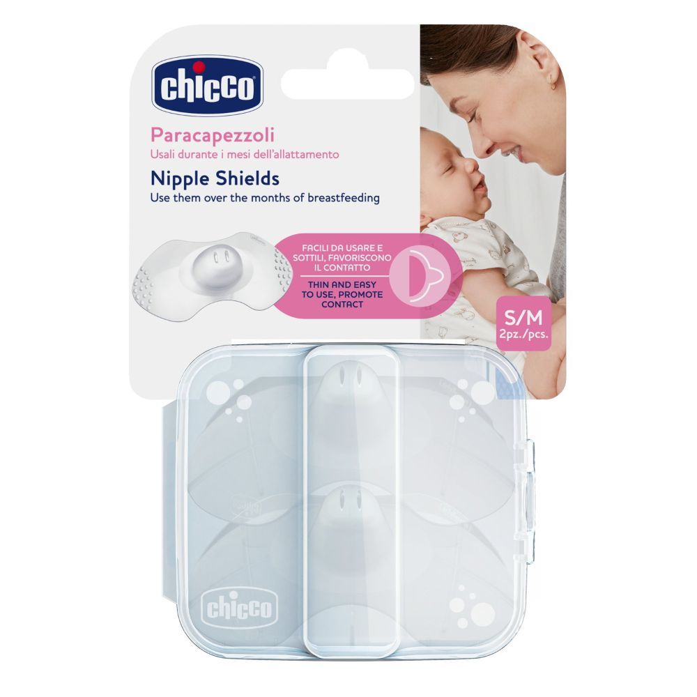 Chicco - Nipple Shields Silicone Small & Medium 2pcs