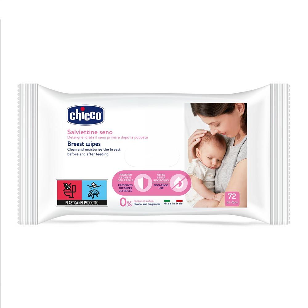 Chicco - Breast Wipes - 72 Pcs