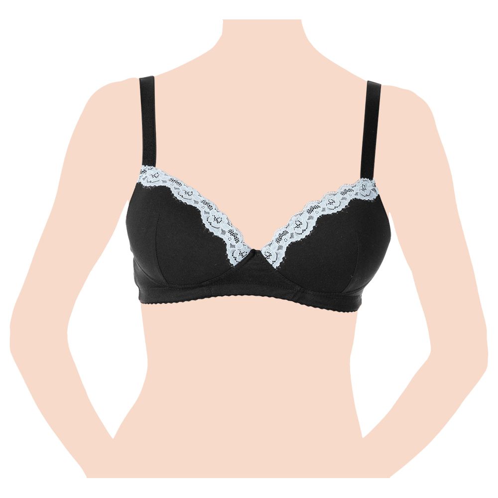 Chicco - Cotton Stretch Maternity Bra - Black