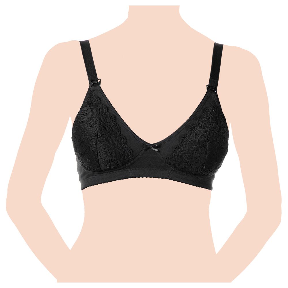 Chicco - Cotton Stretch Nursing Bra - Black