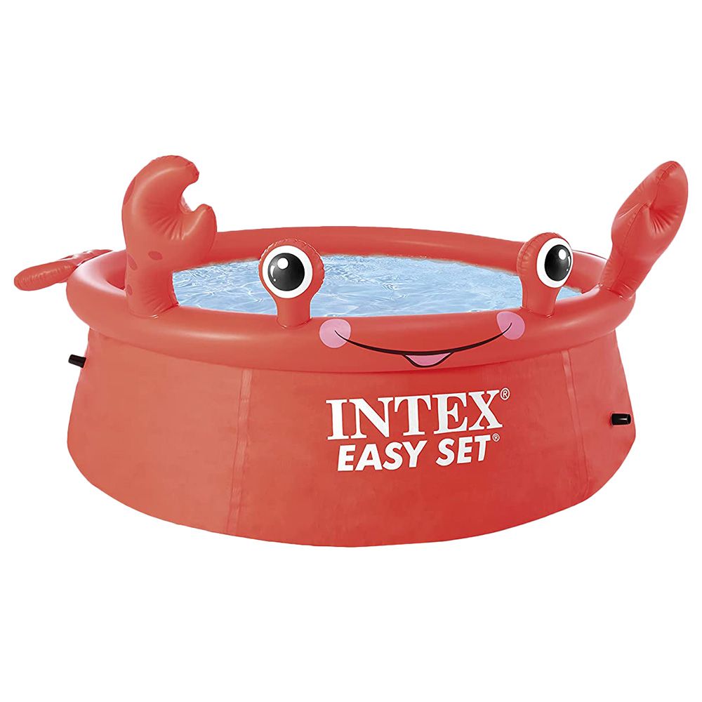 Intex - Happy Crab Easy Set Pool - Red