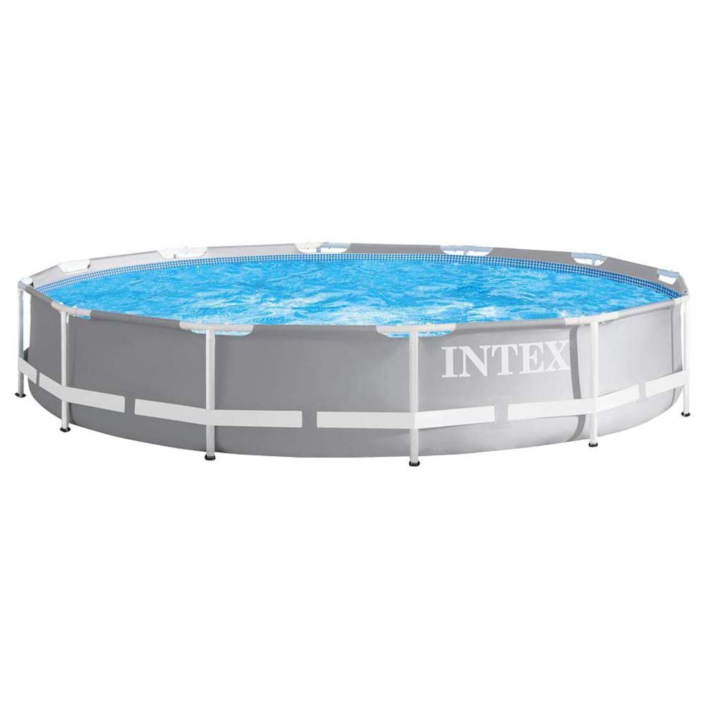 Intex - 12ft x 30In Prism Frame Premium Pool - Grey