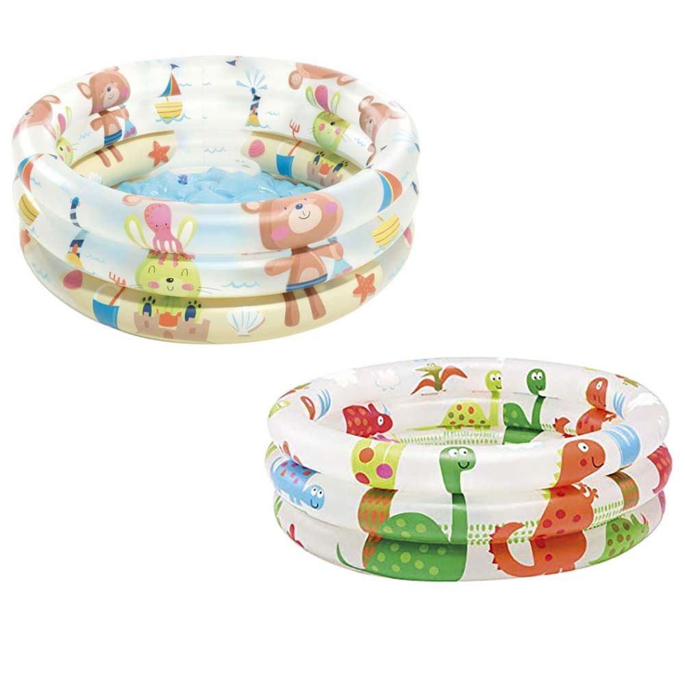 Intex - Dinosaur 3-Ring Baby Pool 1pc - Assorted