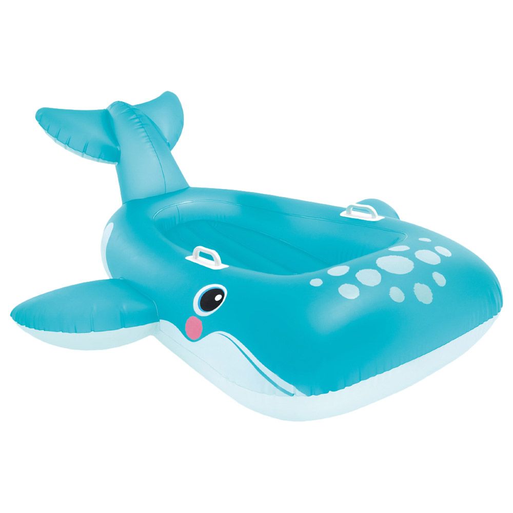 Intex - Blue Whale Inflatable Ride-On - Pool Float - Blue